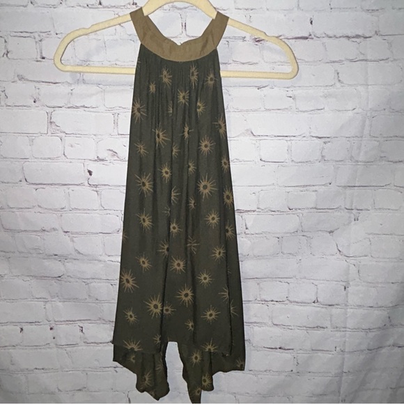 Free People Through the Night Green Sun Halter Top Size‎ L - Picture 2 of 11